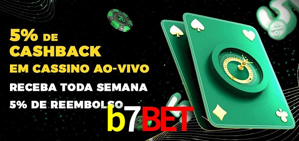 Promoções do cassino ao Vivo b7bet